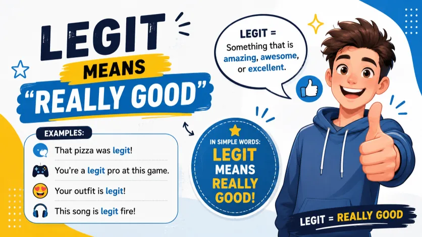Legit Means "Really Good"