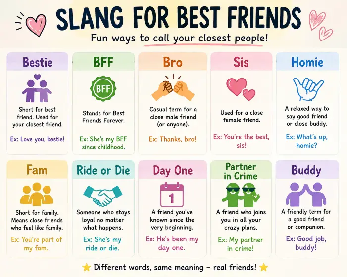 slang for best friends