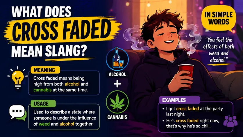 what does cross faded mean slang