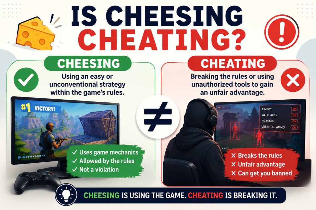 Is Cheesing Cheating?