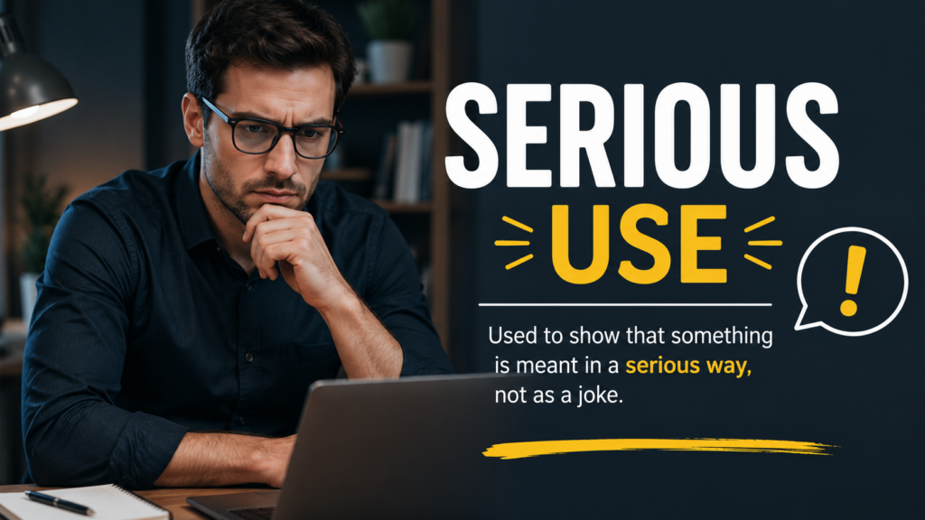 Serious Use