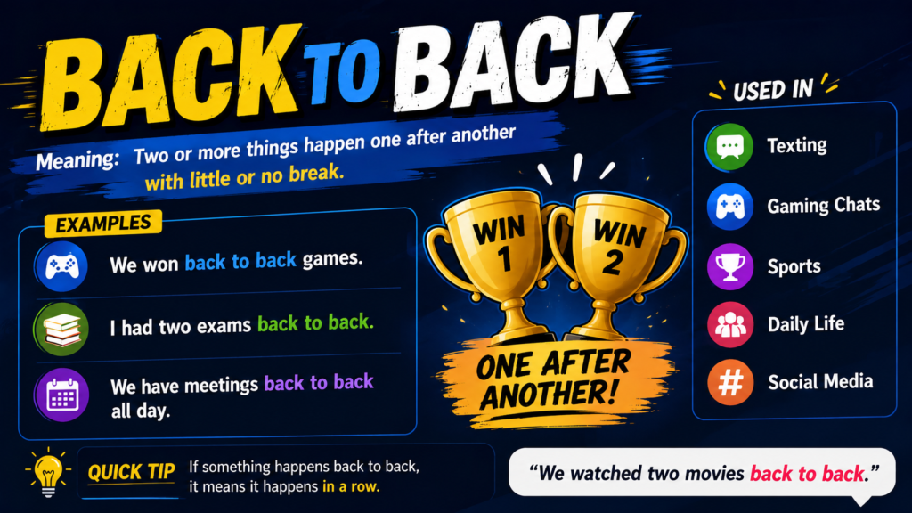 Back to Back