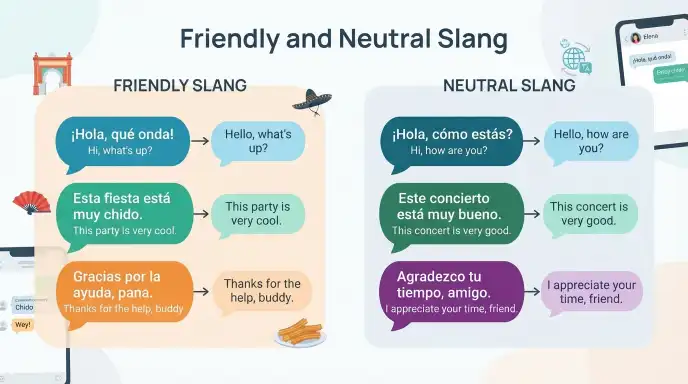 Friendly and Neutral Slang