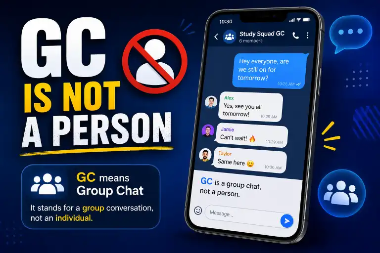 GC Is Not a Person