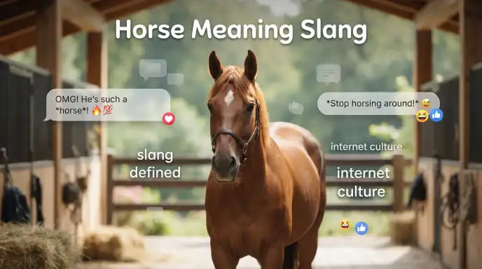 horse meaning slang