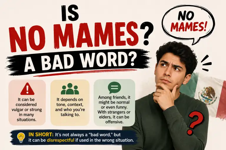 Is No Mames a Bad Word?