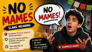No Mames Slang