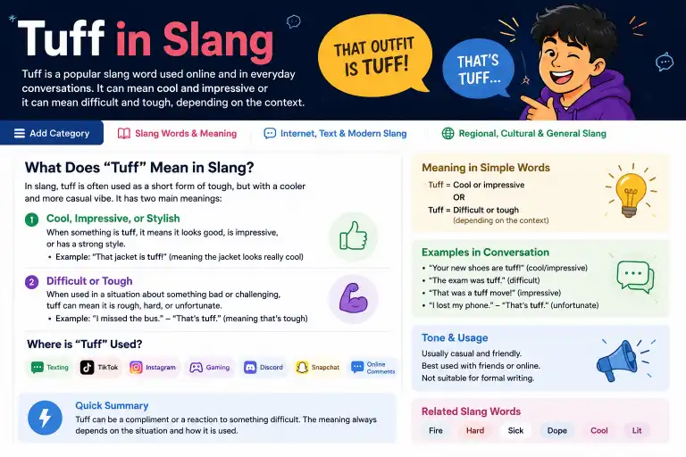 tuff in slang