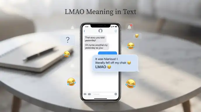 lmao mean in text