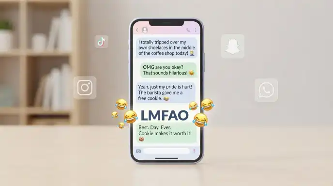 lmfao mean in text